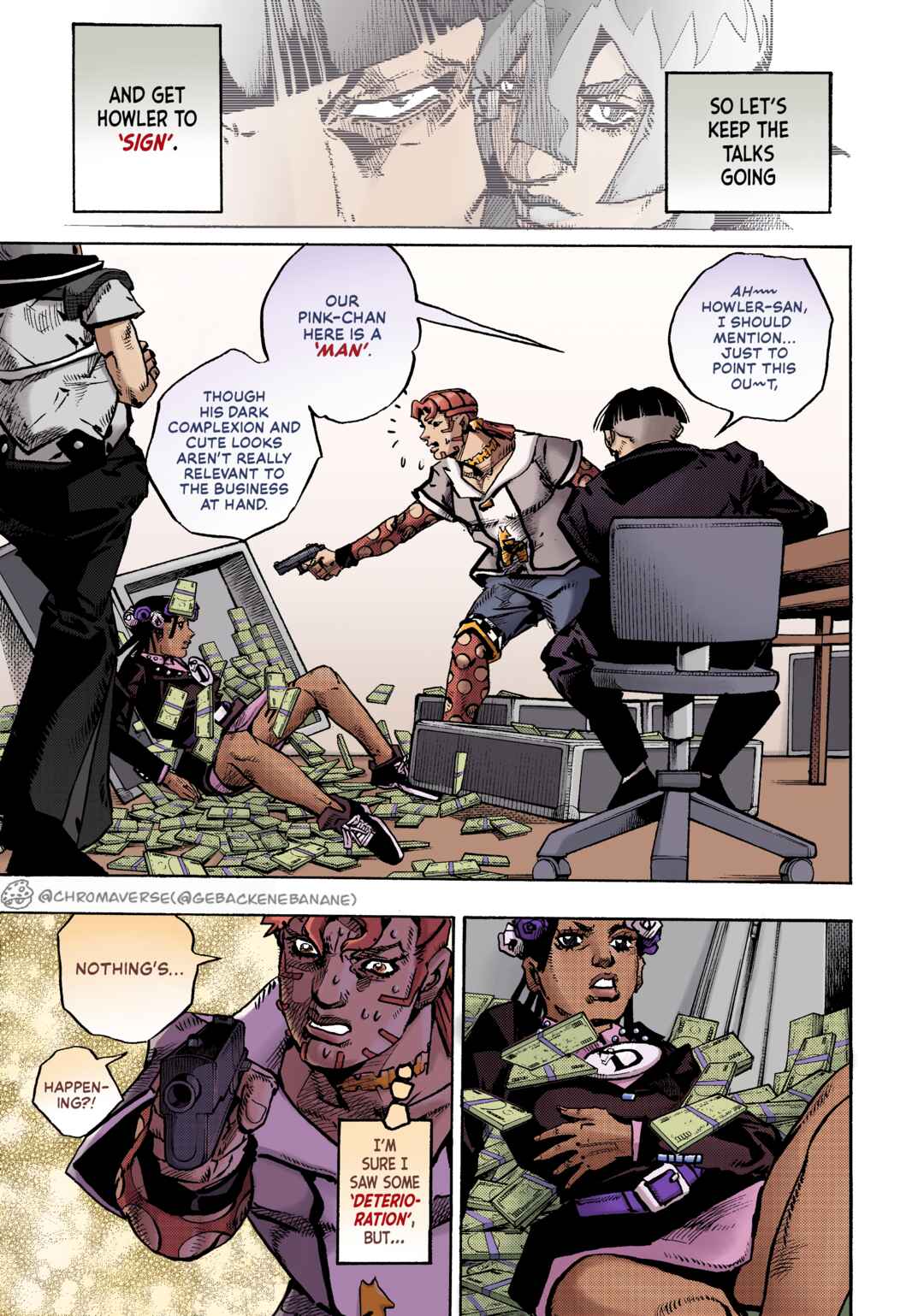 JoJo's Bizarre Adventure Part 9 - The JOJOLands (Fan-Colored) Chapter 24 - Page 16