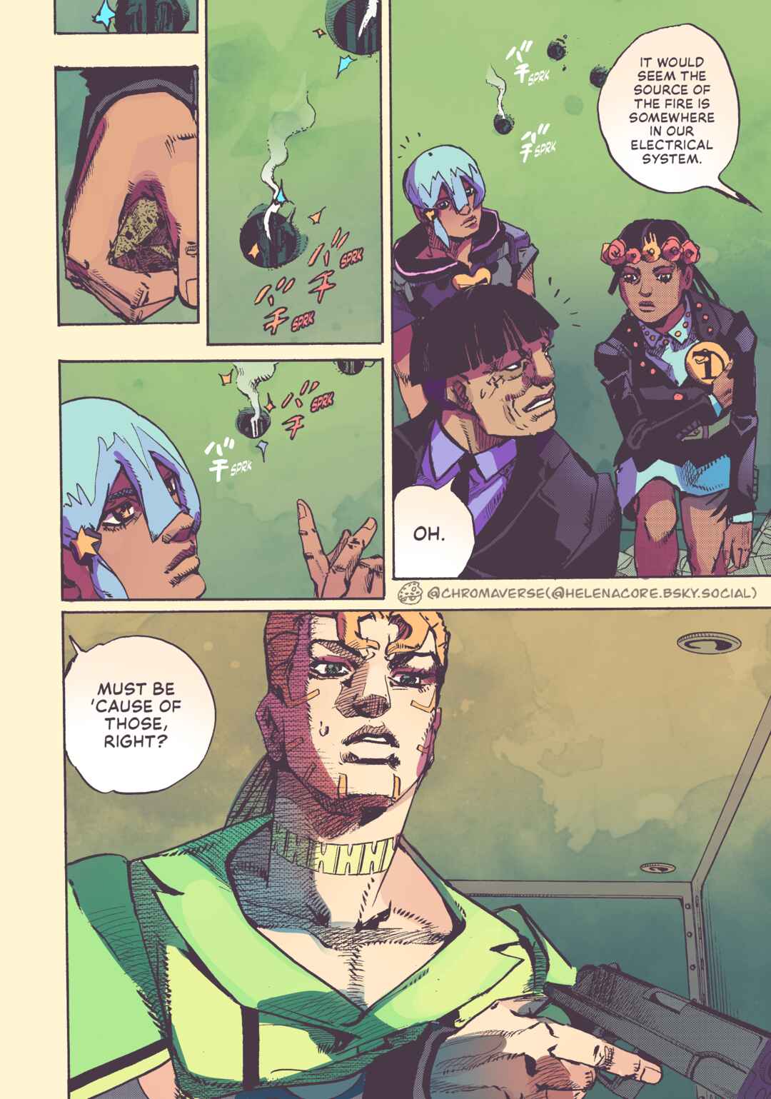 JoJo's Bizarre Adventure Part 9 - The JOJOLands (Fan-Colored) Chapter 24 - Page 21
