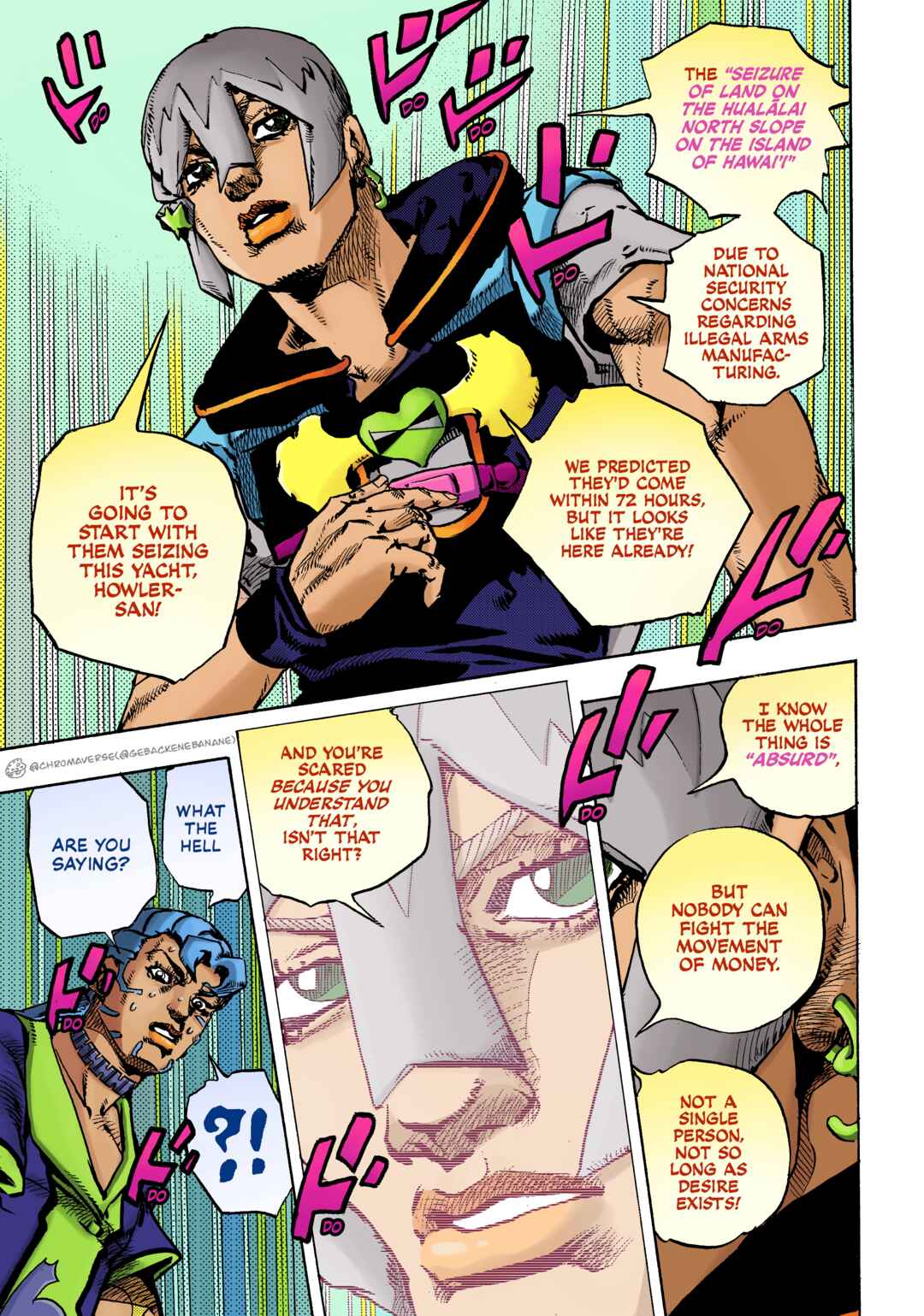 JoJo's Bizarre Adventure Part 9 - The JOJOLands (Fan-Colored) Chapter 24 - Page 25
