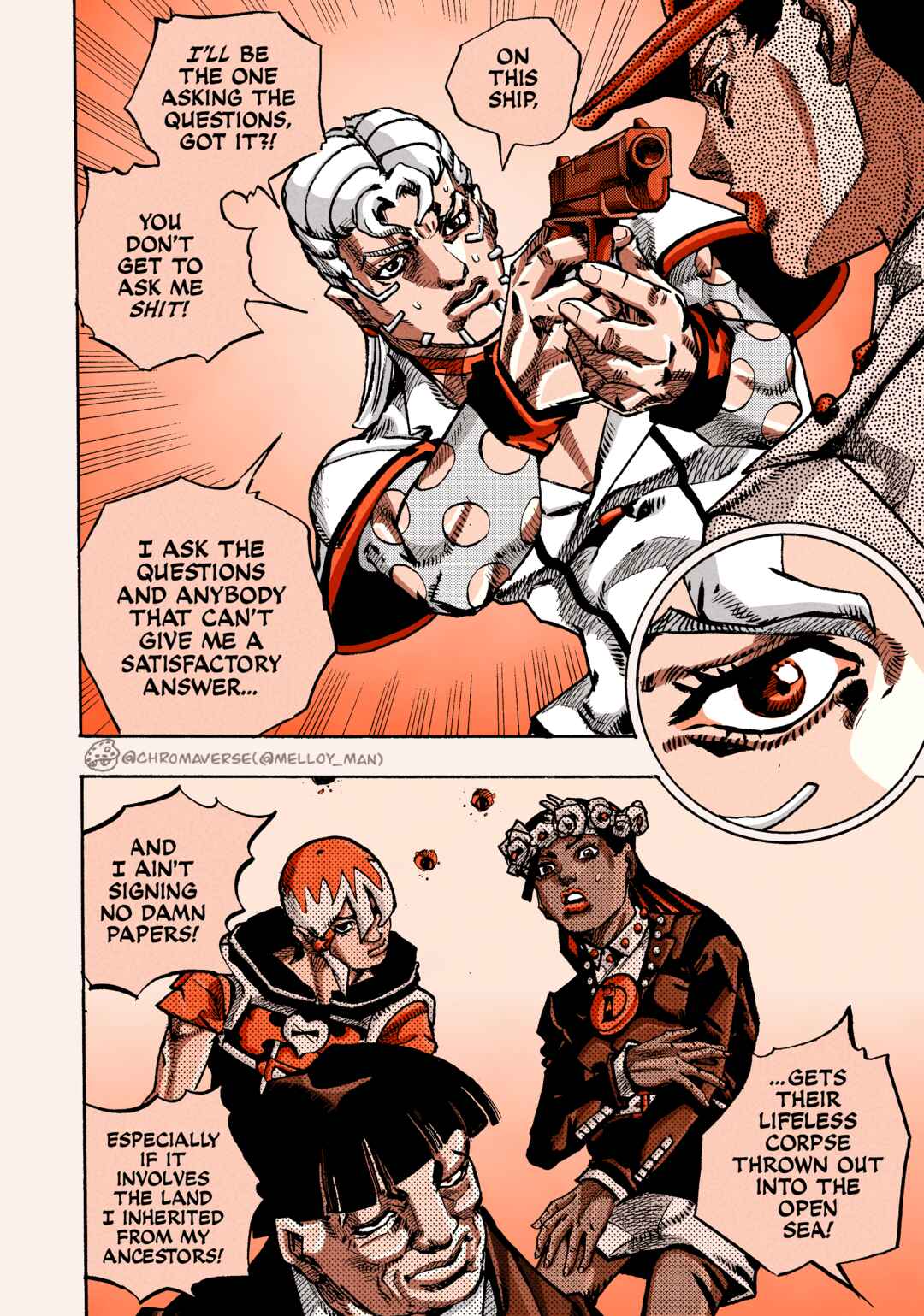 JoJo's Bizarre Adventure Part 9 - The JOJOLands (Fan-Colored) Chapter 24 - Page 7