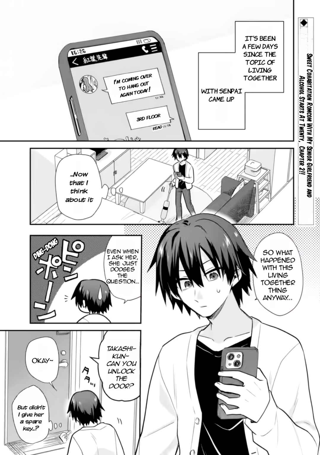 Osake to Senpai Kanojo to no Amaama Doukyo Lovecome wa Nijuusai ni Natte kara Chapter 2 - Page 2