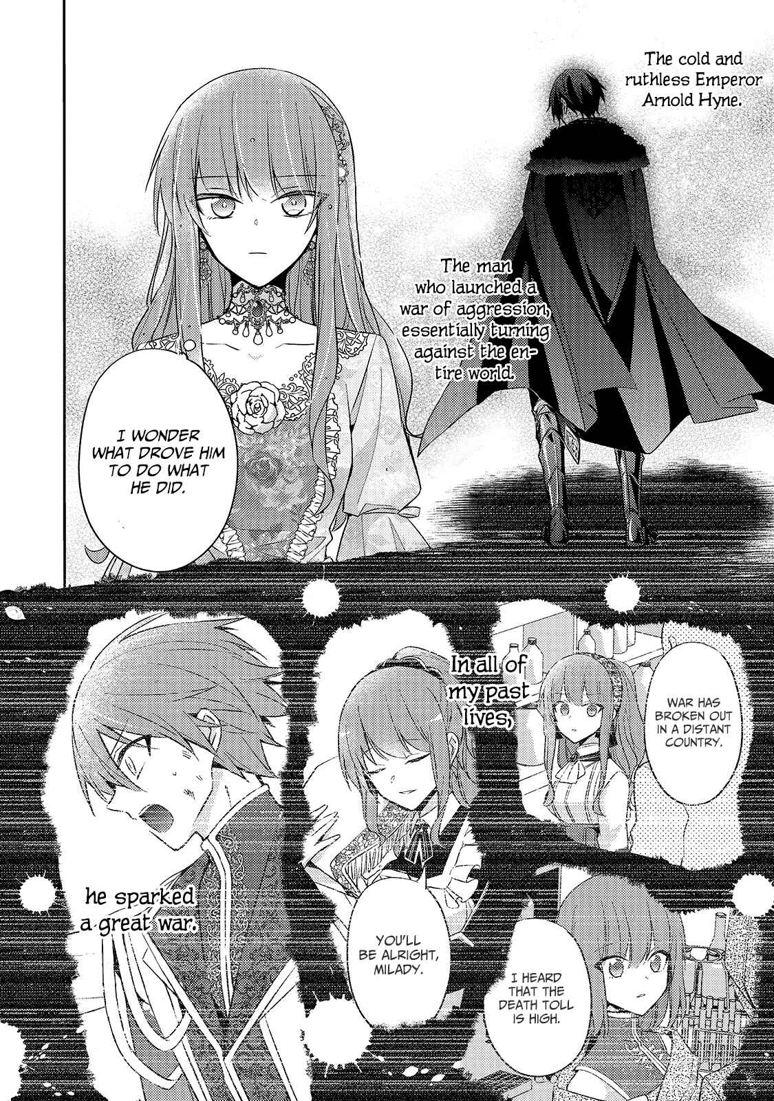 Loop 7-kaime no Akuyaku Reijou wa, Moto Tekikoku de Jiyuu Kimama na Hanayome Seikatsu o Mankitsu Suru Chapter 2 - Page 11