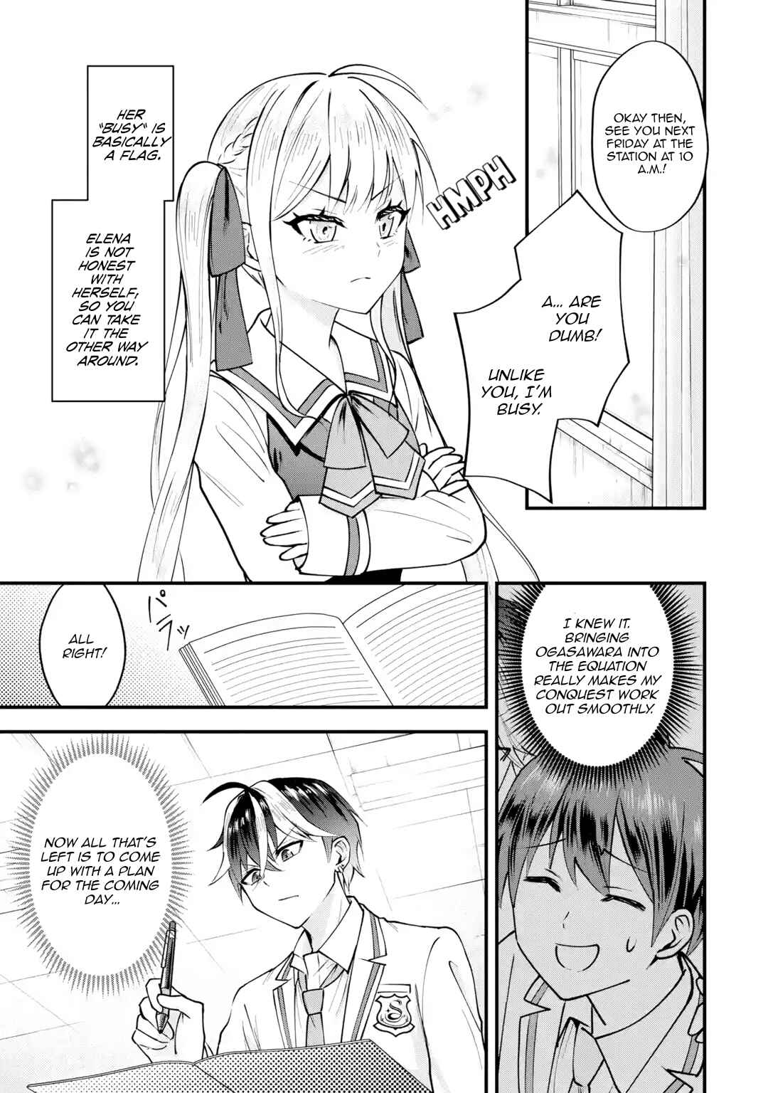 Yarikonda Renai Game no Akuyaku ni Tensei shita node, Gensaku Chishiki de Heroine wo Kouryaku shimasu Chapter 2 - Page 38