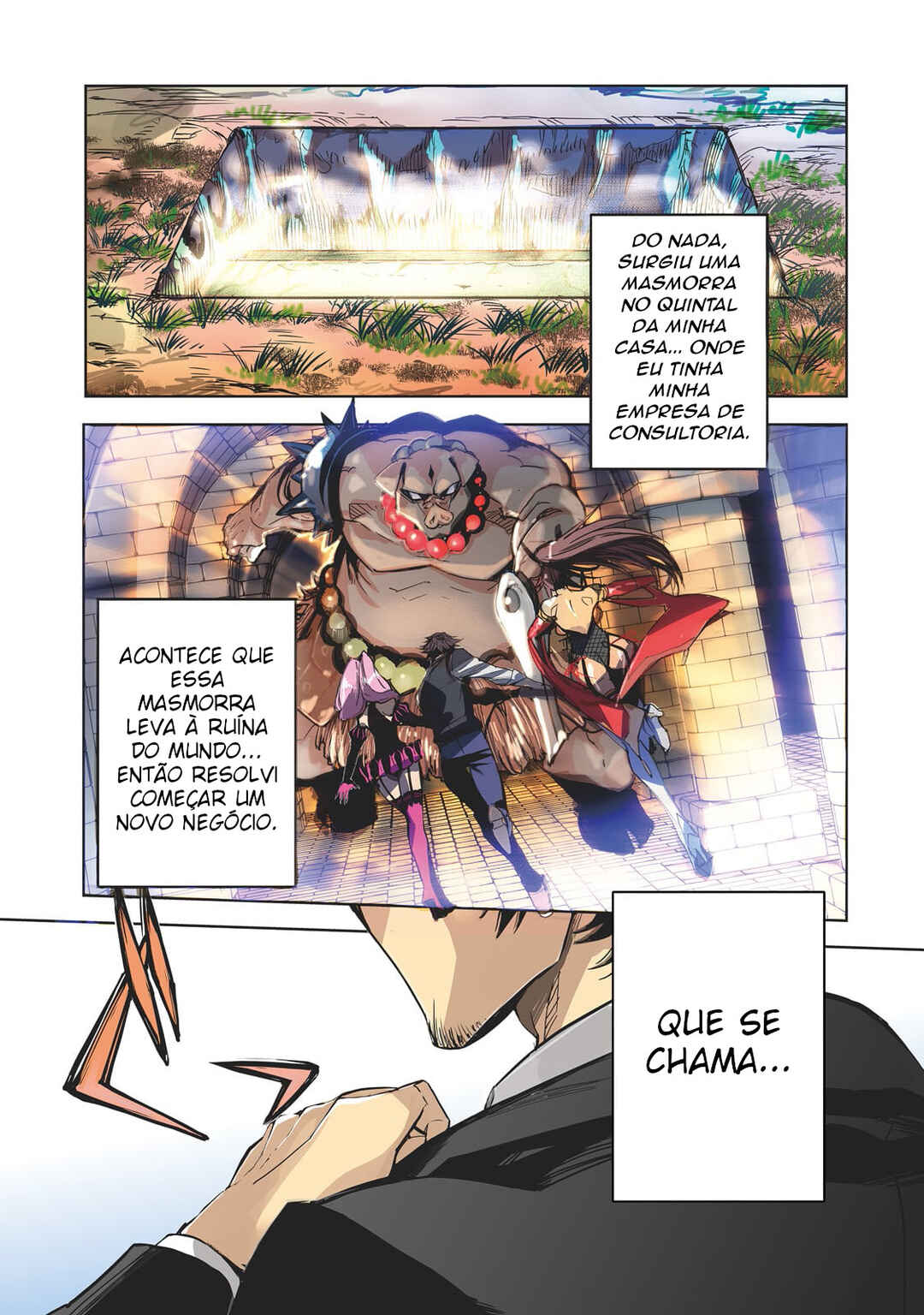 Dungeon Busters ~Chuunen Otoko desu ga Niwa ni Dungeon ga Shutsugen shita node Sekai wo Sukuimasu~ Chapter 1 - Page 2