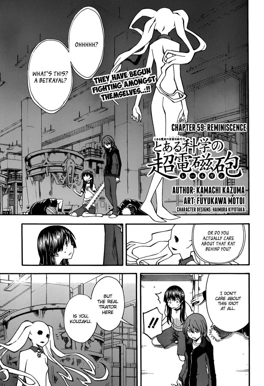 Toaru Majutsu no Index Gaiden: Toaru Kagaku no Railgun Chapter 59 - Page 2