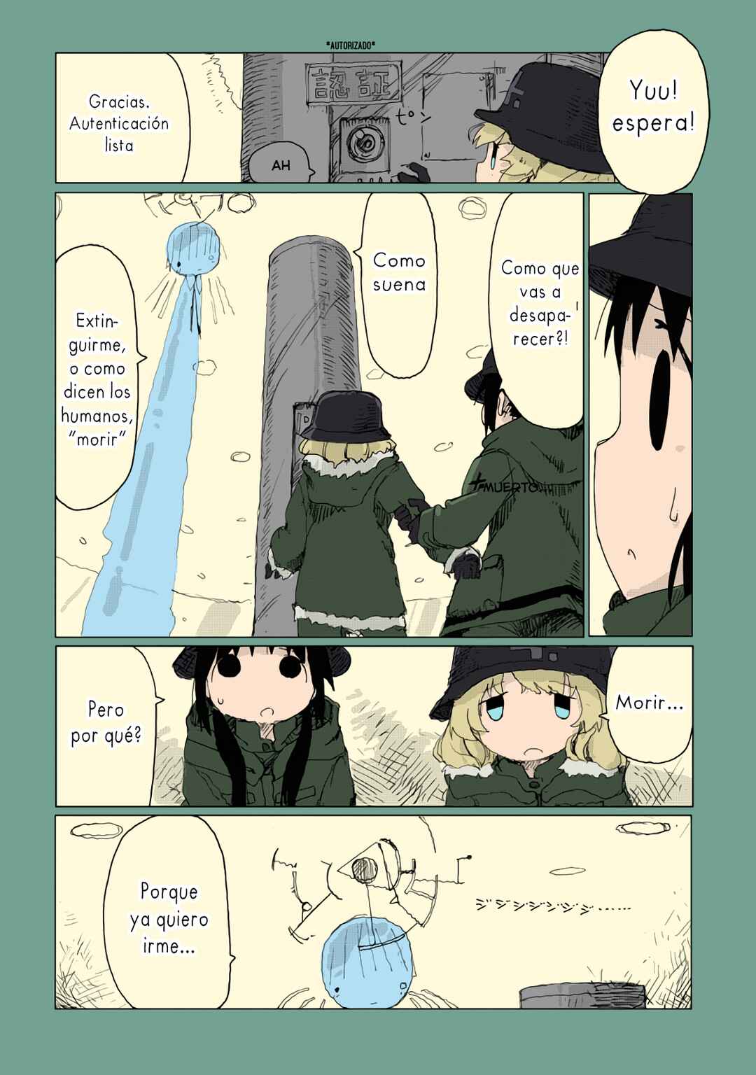 Shoujo Shuumatsu Ryokou (Fan Colored) Chapter 34 - Page 10