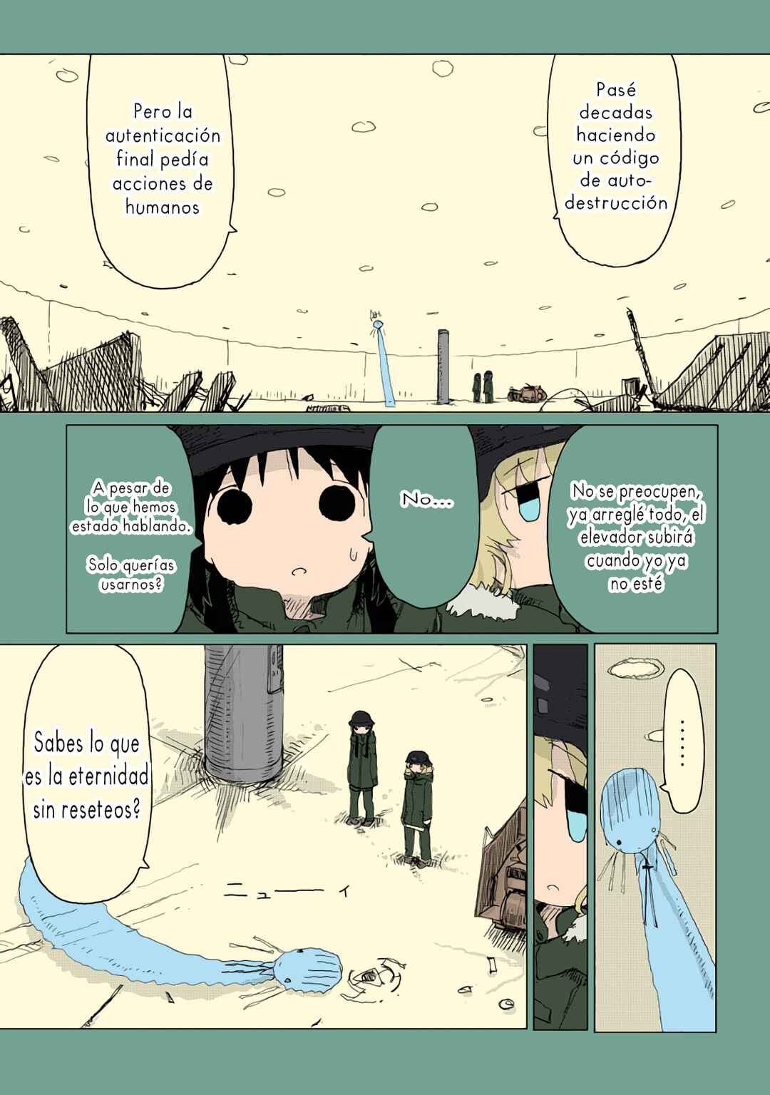 Shoujo Shuumatsu Ryokou (Fan Colored) Chapter 34 - Page 11