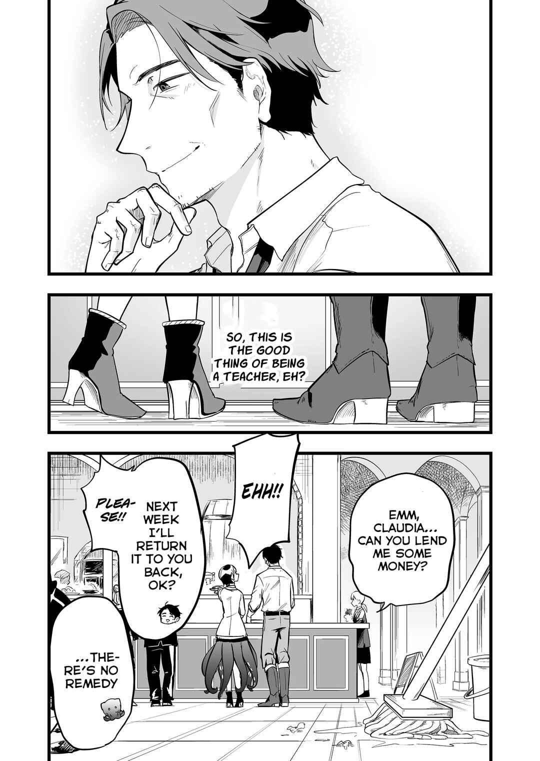 "Ano Toki Tasukete Itadaita Monster Musume desu." Isekai Ossan Kyoushi Totsuzen no Moteki ni Konwaku suru Chapter 2 - Page 33