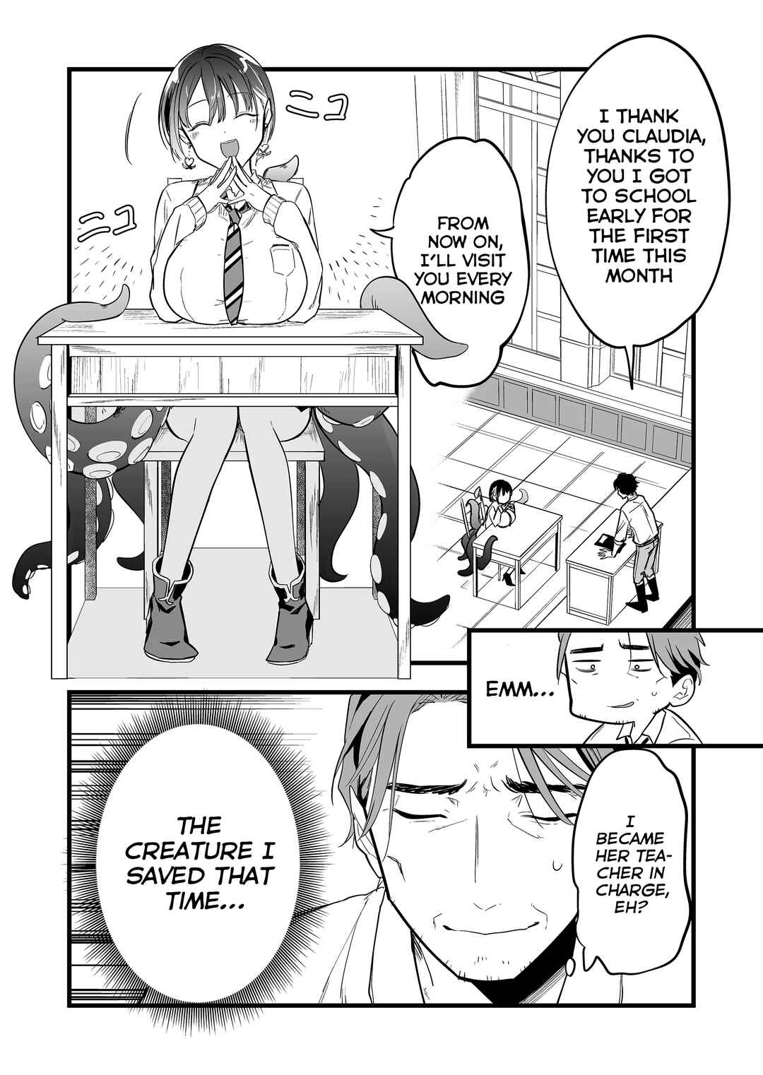 "Ano Toki Tasukete Itadaita Monster Musume desu." Isekai Ossan Kyoushi Totsuzen no Moteki ni Konwaku suru Chapter 2 - Page 5