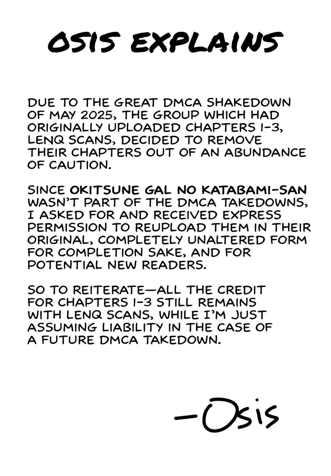 Okitsune Gal Katabami-san Chapter 2 - Page 1