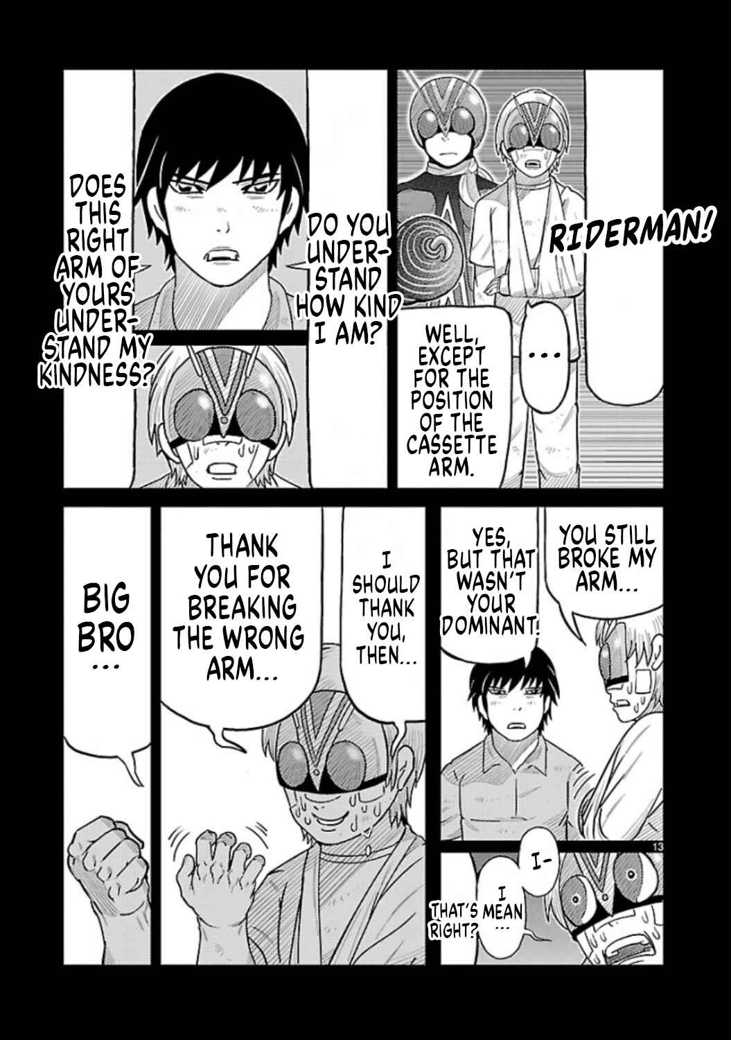 Toujima Tanzaburou wa Kamen Rider ni Naritai Chapter 8 - Page 13