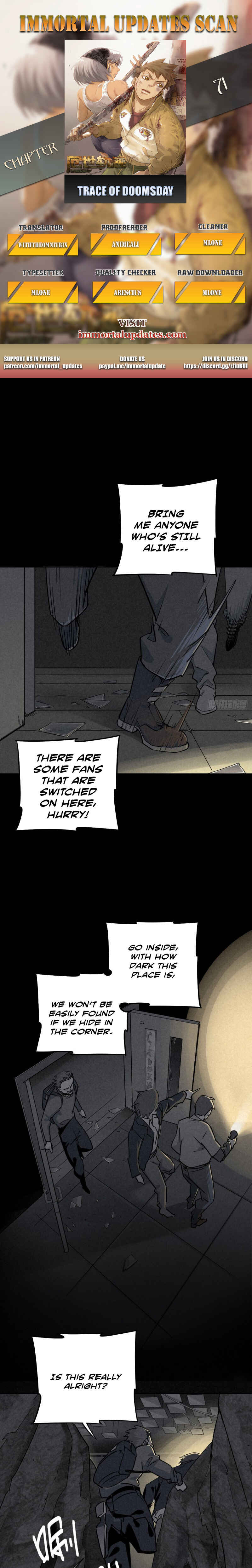 Trace of Doomsday Chapter 71 - Page 1