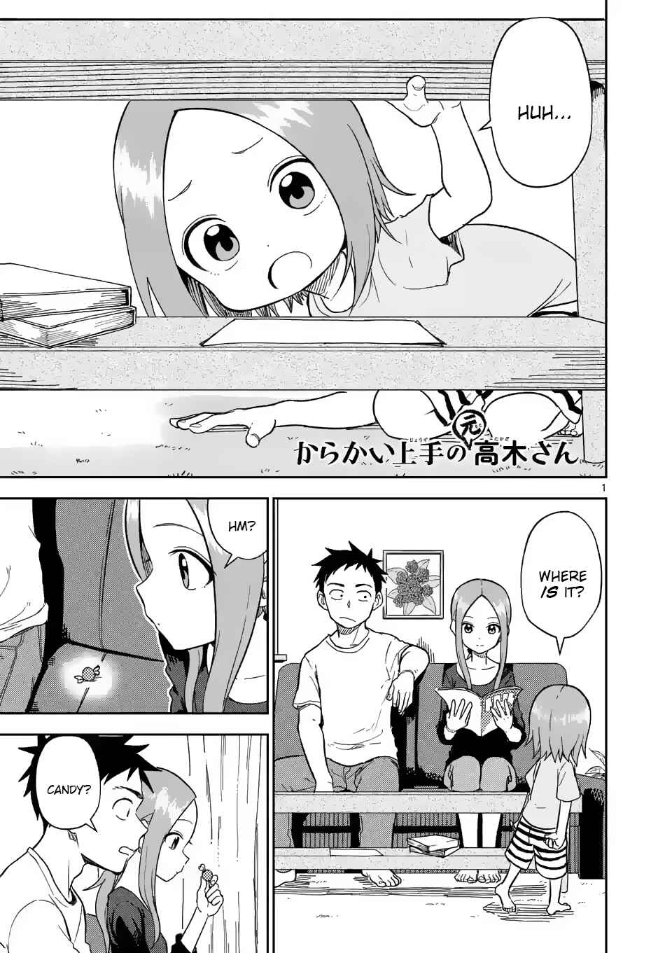 Karakai Jouzu no (Moto) Takagi-san Chapter 157 - Page 1