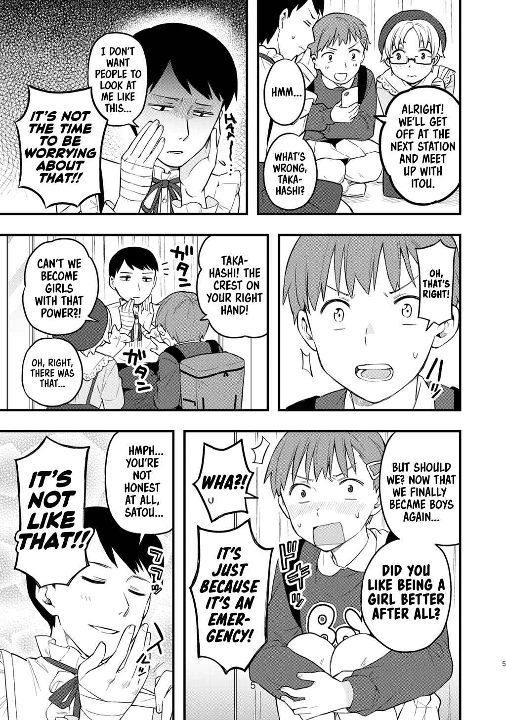 Asa Okitara Onnanoko ni Natteita Danshi Koukousei-tachi no Hanashi Chapter 7 - Page 9