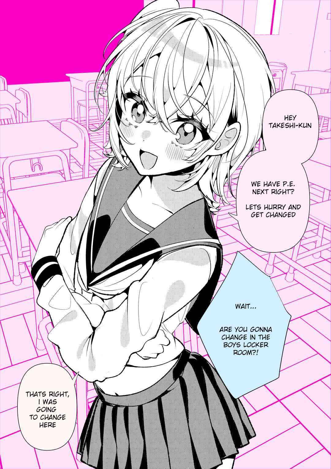 100-nichigo ni Classmate no Seiheki o Kuruwaseru, Otoko no Ko Tenkousei ♡ Chapter 5 - Page 1