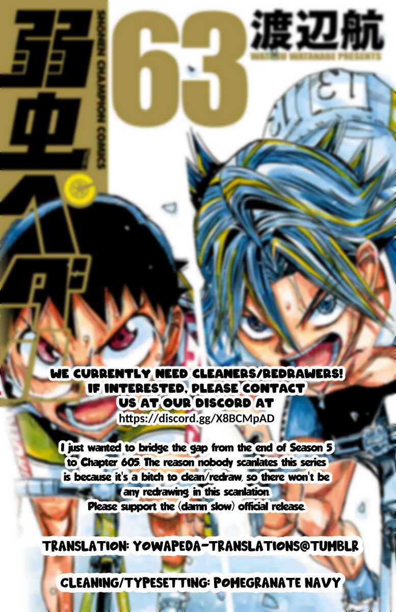 Yowamushi Pedal Chapter 540 - Page 1