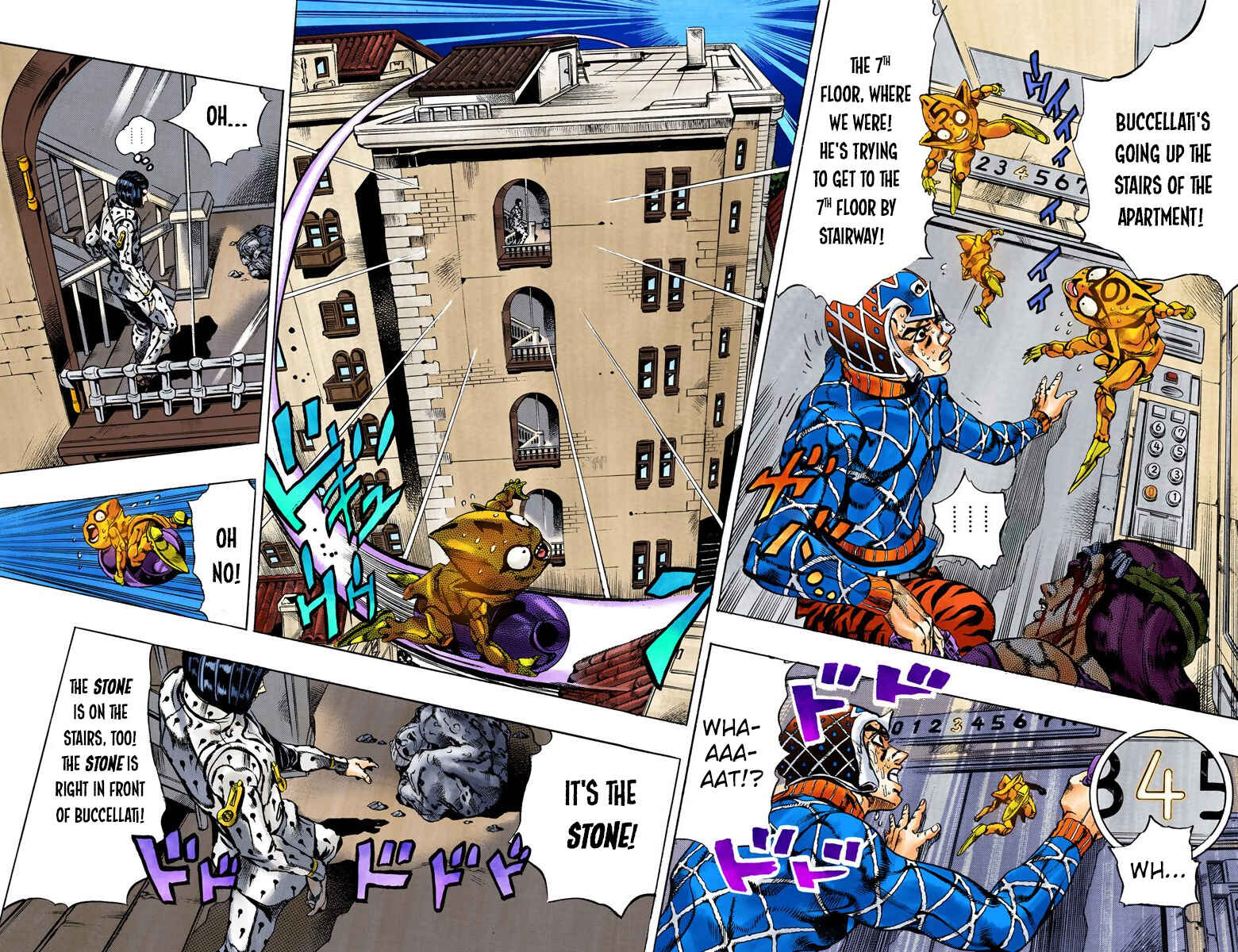 JoJo no Kimyou na Bouken: Part 5 - Ougon no Kaze Color-ban Chapter 154 - Page 6