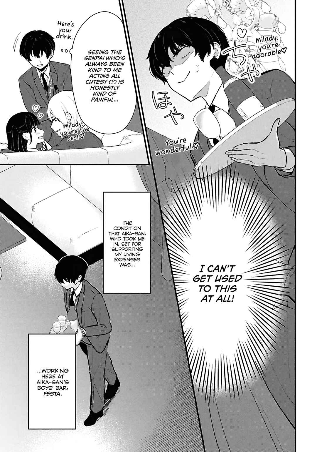 Danjo-hi 1:5 no Sekai demo Futsuu ni Ikirareru to Omotta? ~Gekiomoi Kanjou na Kanojo-tachi ga Mujikaku Danshi ni Honrou Saretara~ Chapter 4 - Page 3