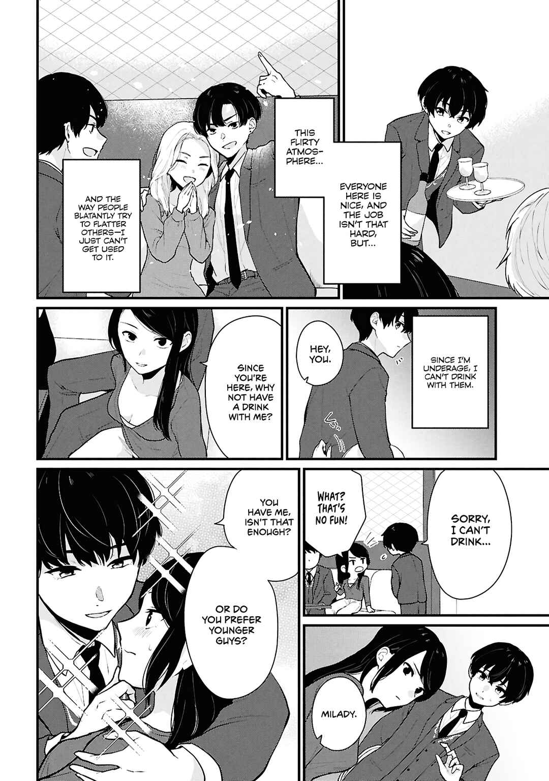 Danjo-hi 1:5 no Sekai demo Futsuu ni Ikirareru to Omotta? ~Gekiomoi Kanjou na Kanojo-tachi ga Mujikaku Danshi ni Honrou Saretara~ Chapter 4 - Page 4