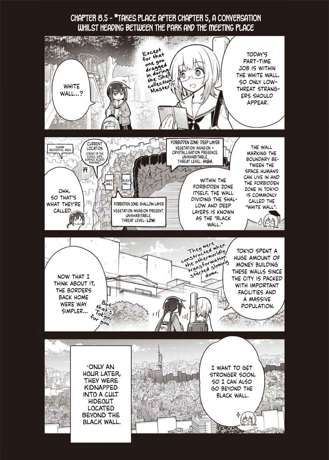 Toukyou KINOKO ~Sekai Ranking 1-i no Komyu-ryoku Saijaku JK~ Chapter 8.5 - Page 1