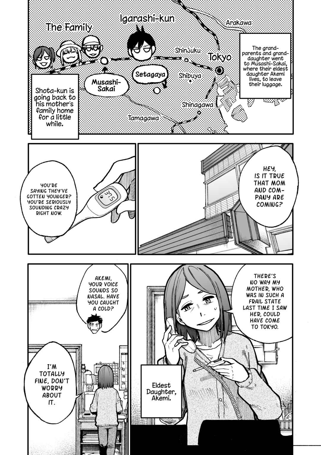 Jii-san Baa-san Wakagaeru Chapter 102 - Page 1