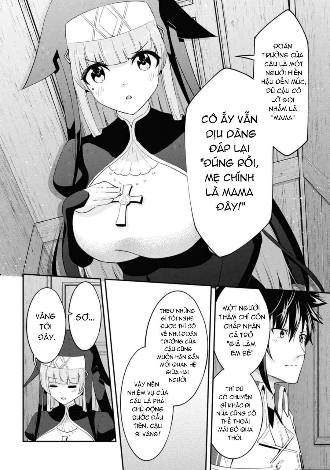 Seikishi ni Natta kedo Danchou no Oppai ga Sugosugite Kokoro ga Kiyomerarenai Chapter 18 - Page 9