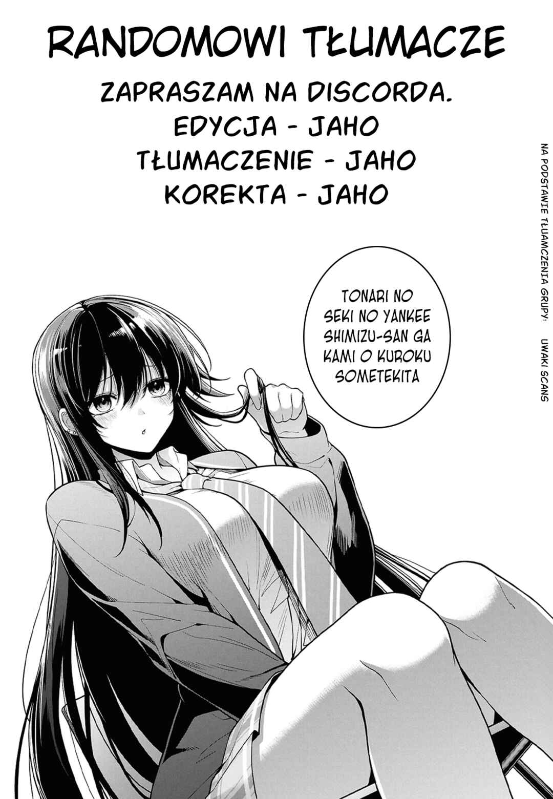 Tonari no Seki no Yankee Shimizu-san ga Kami wo Kuroku Sometekita Chapter 9 - Page 36