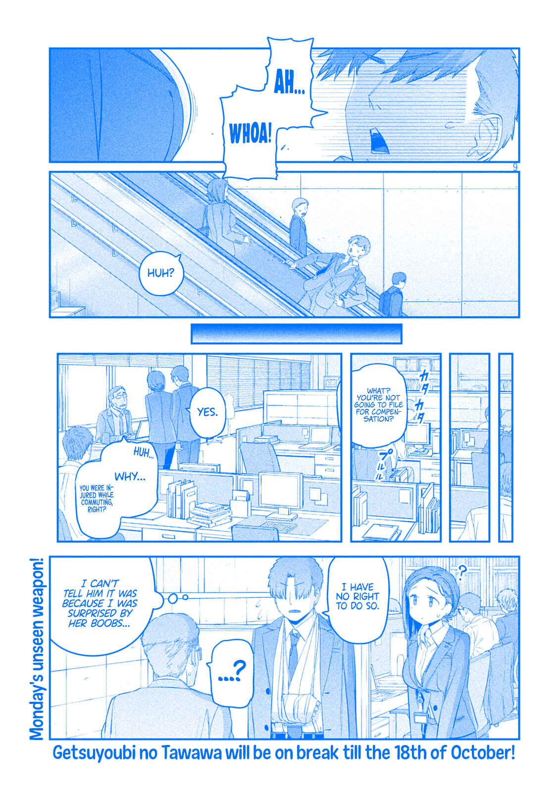 Getsuyoubi no Tawawa (Blue) (Fan Colored) Chapter 28 - Page 10