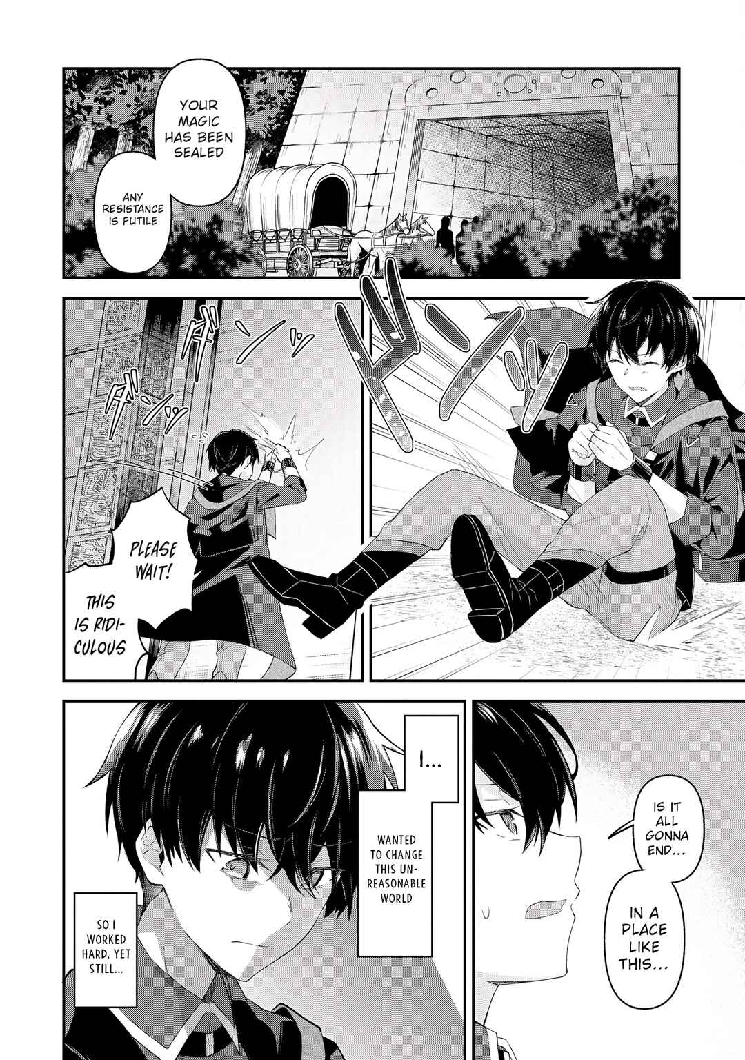 Shinen no Majutsushi ~Hangyakusha to shite Yuuheisareta Ore wa Fushi no Karada to Saikyou no Chikara wo Teniire Boukensha to shite Nariagaru~ Chapter 1 - Page 8