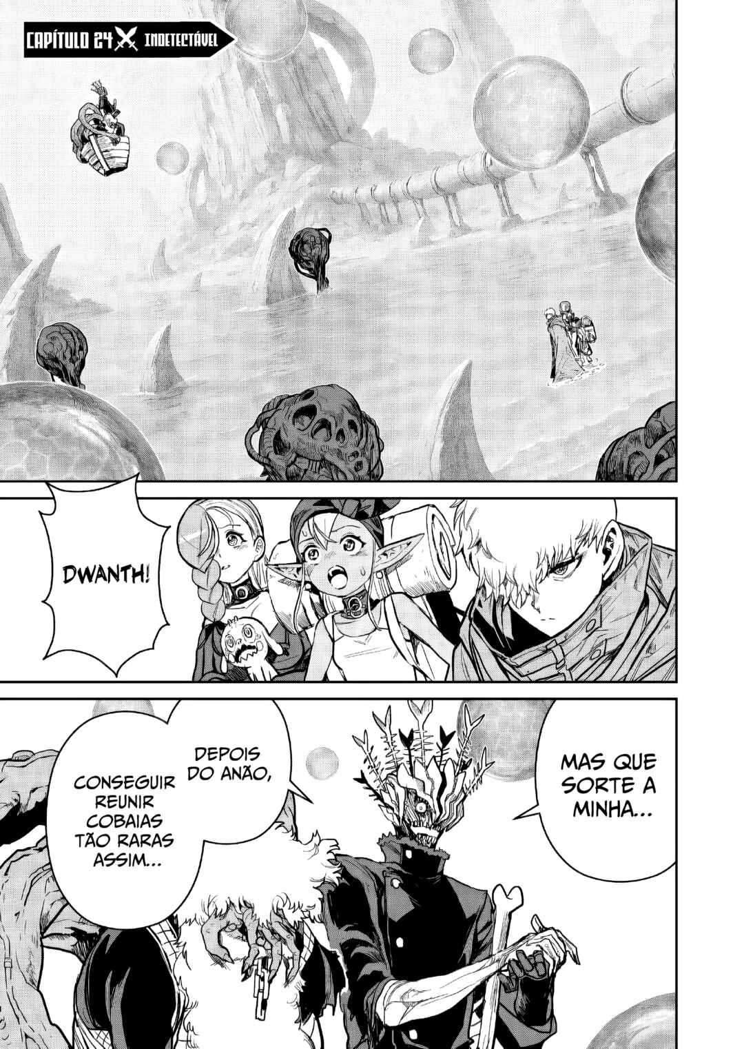 Abandoned: Tsuyosugite Buki ga Kowareru Yuusha to Buki Shokunin no Elf Chapter 24 - Page 1