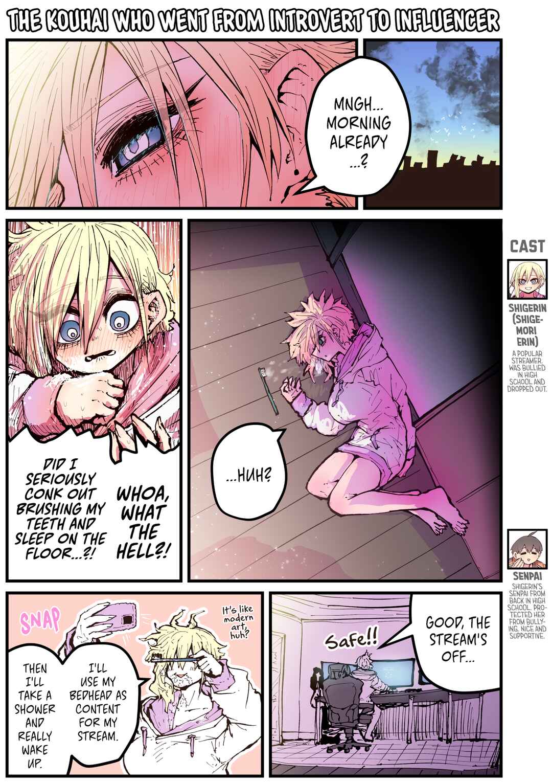 Kouhai wa Inkya Agari no Influencer Chapter 4 - Page 1