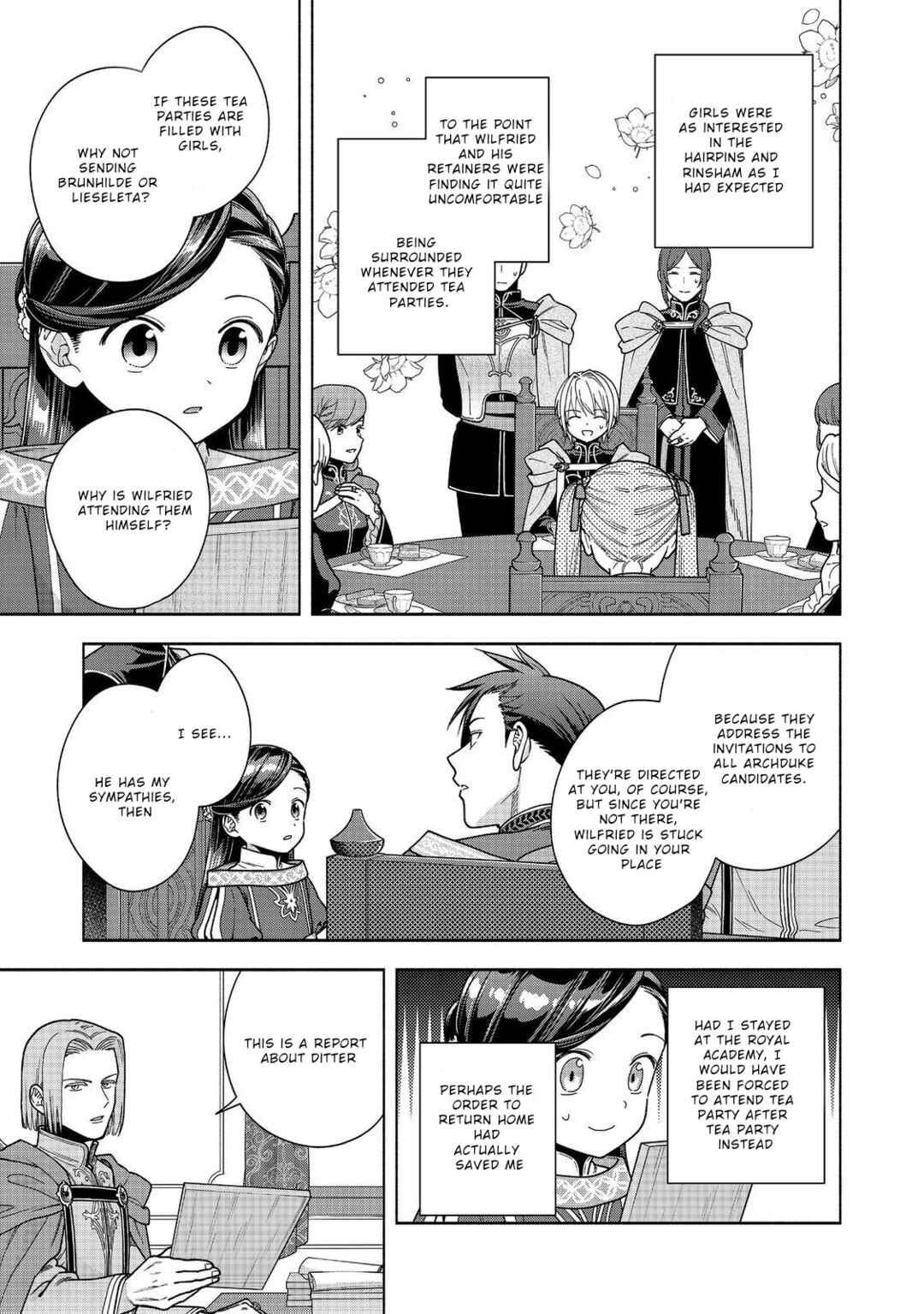 Honzuki no Gekokujou: Shisho ni Naru tame ni wa Shudan o Erandeiraremasen—Dai-4 Bu: Kizokuin no Toshokan o Sukuitai! Chapter 50 - Page 13