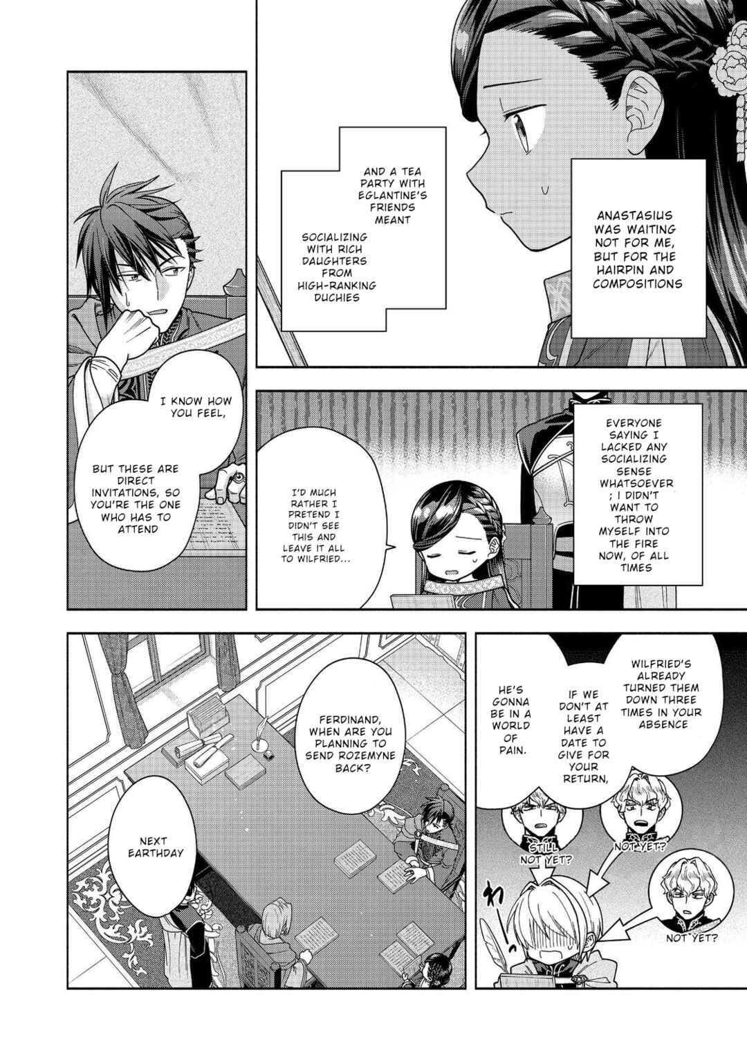 Honzuki no Gekokujou: Shisho ni Naru tame ni wa Shudan o Erandeiraremasen—Dai-4 Bu: Kizokuin no Toshokan o Sukuitai! Chapter 50 - Page 18