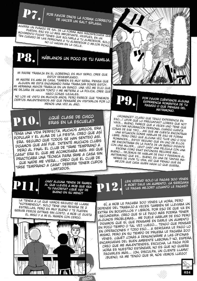 Mob Psycho 100 Official Fanbook. Chapter 2 - Page 12