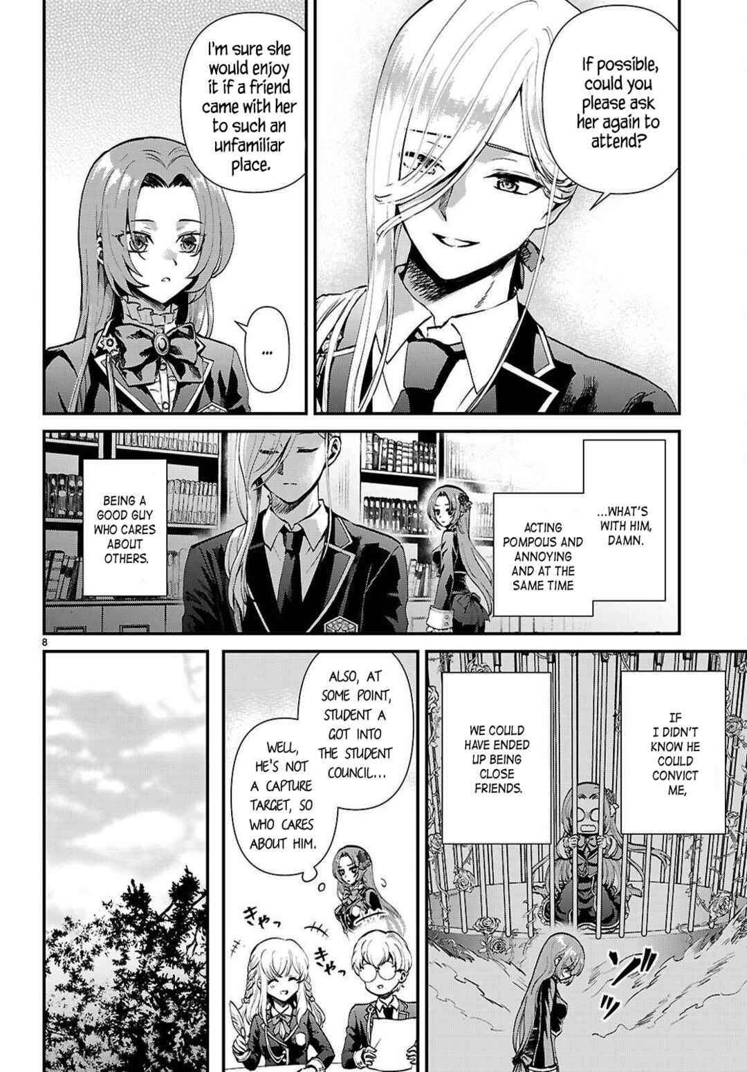 Danshi Koukousei, Otome Game no Akuyaku Reijou ni Tensei Suru. Chapter 8 - Page 8