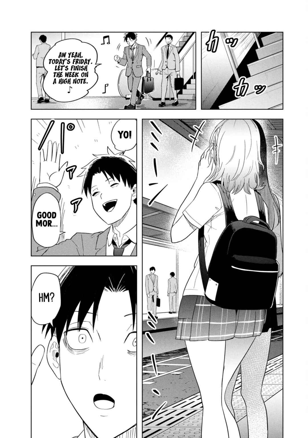Asa no Tsuukin Densha de, Yatara to Hanashikakete Kuru Joshikousei. Chapter 9 - Page 3