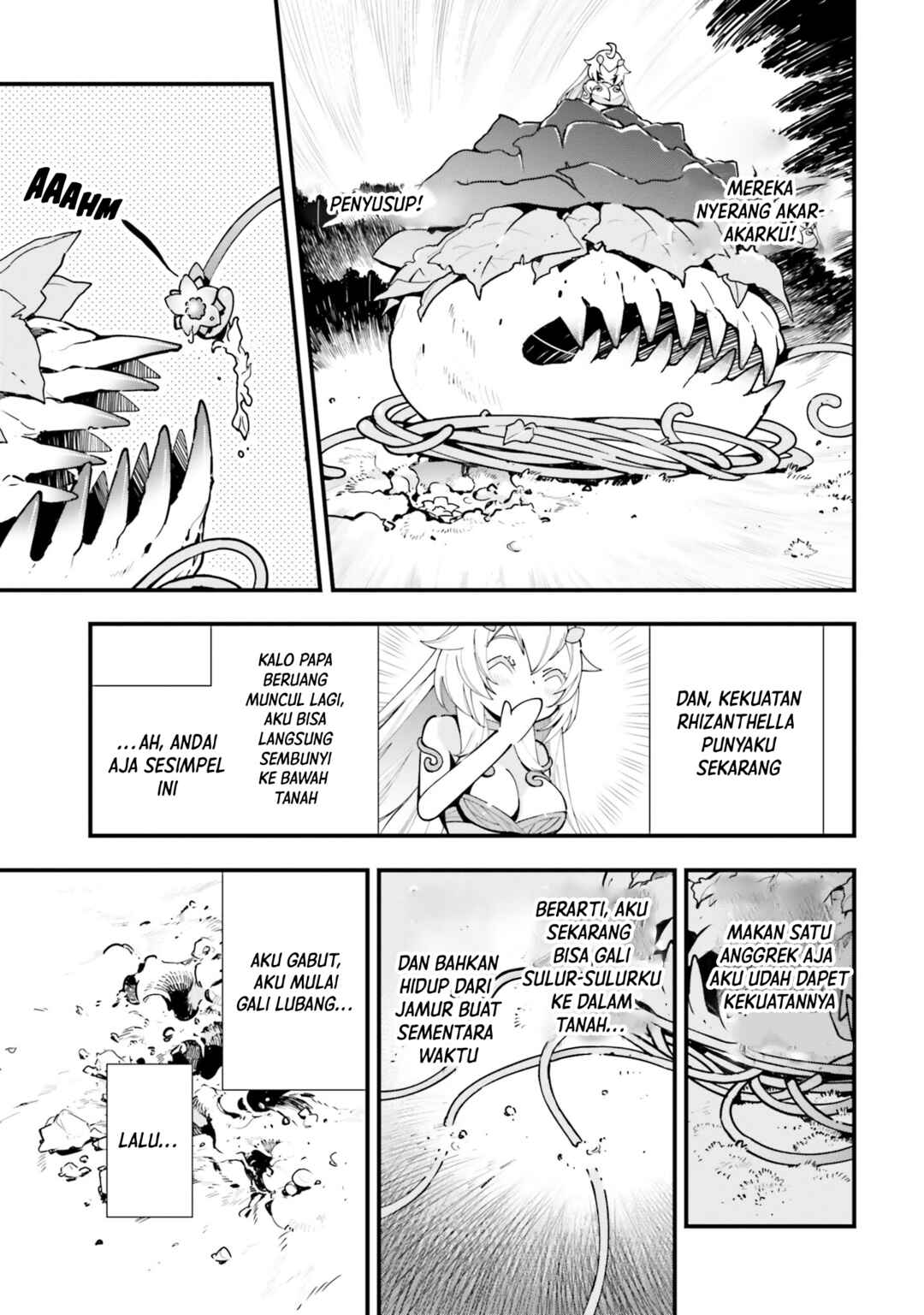 Shokubutsu Monster Musume Nikki: Seijo datta Watashi ga Uragirareta Hate ni Alraune ni Tensei Shite Shimatta node, kore kara wa Kougousei o Shinagara Shizuka ni Shokubutsu Life o Sugoshimasu Chapter 7 - Page 16