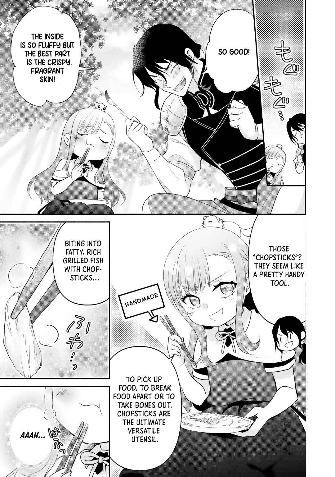 Tensei Youjo.: Shinjuu to Ouji to, Saikyou no Oji-san Youhei-dan no Naka de Ikiru Chapter 14 - Page 11