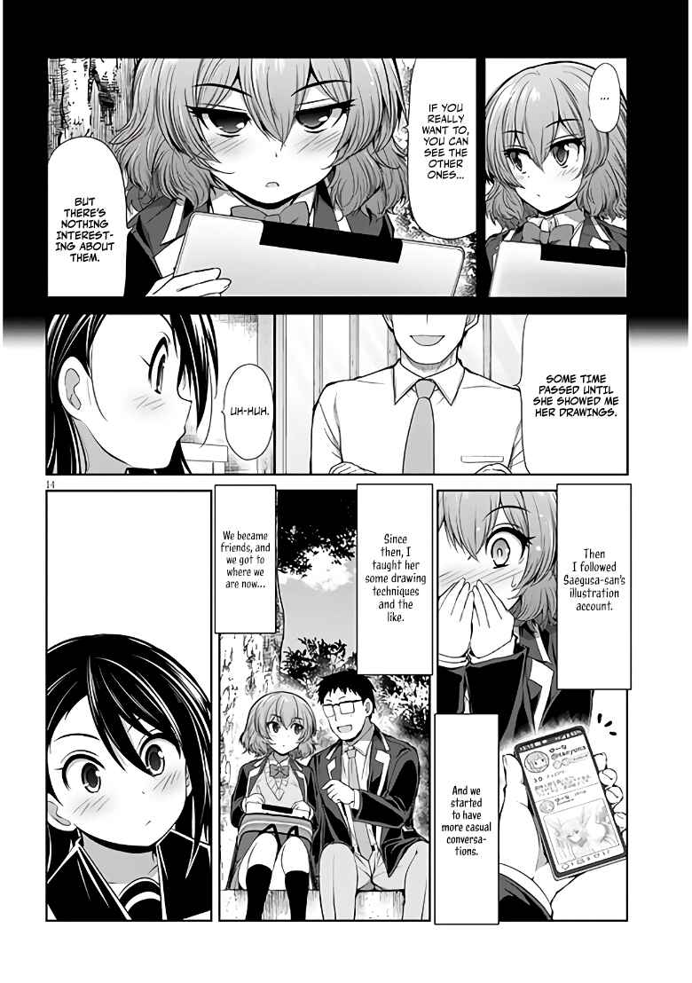 Saegusa-san wa Megane-senpai to Koi wo Egaku Chapter 5 - Page 14