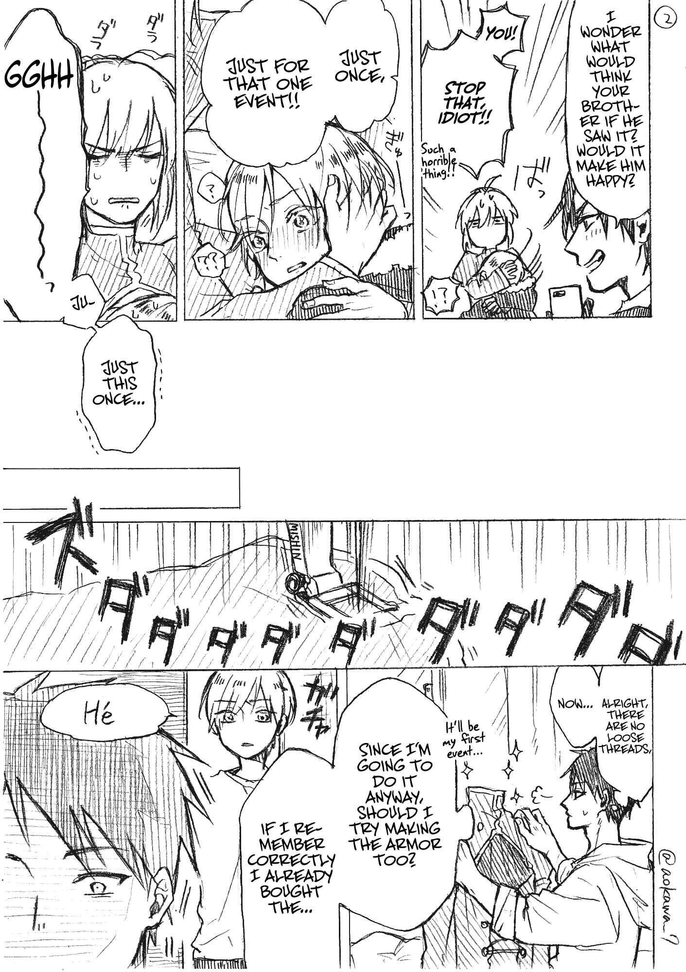 Josou Cosplayer ni Otouto ga Dekiru Manga Chapter 2.2 - Page 2