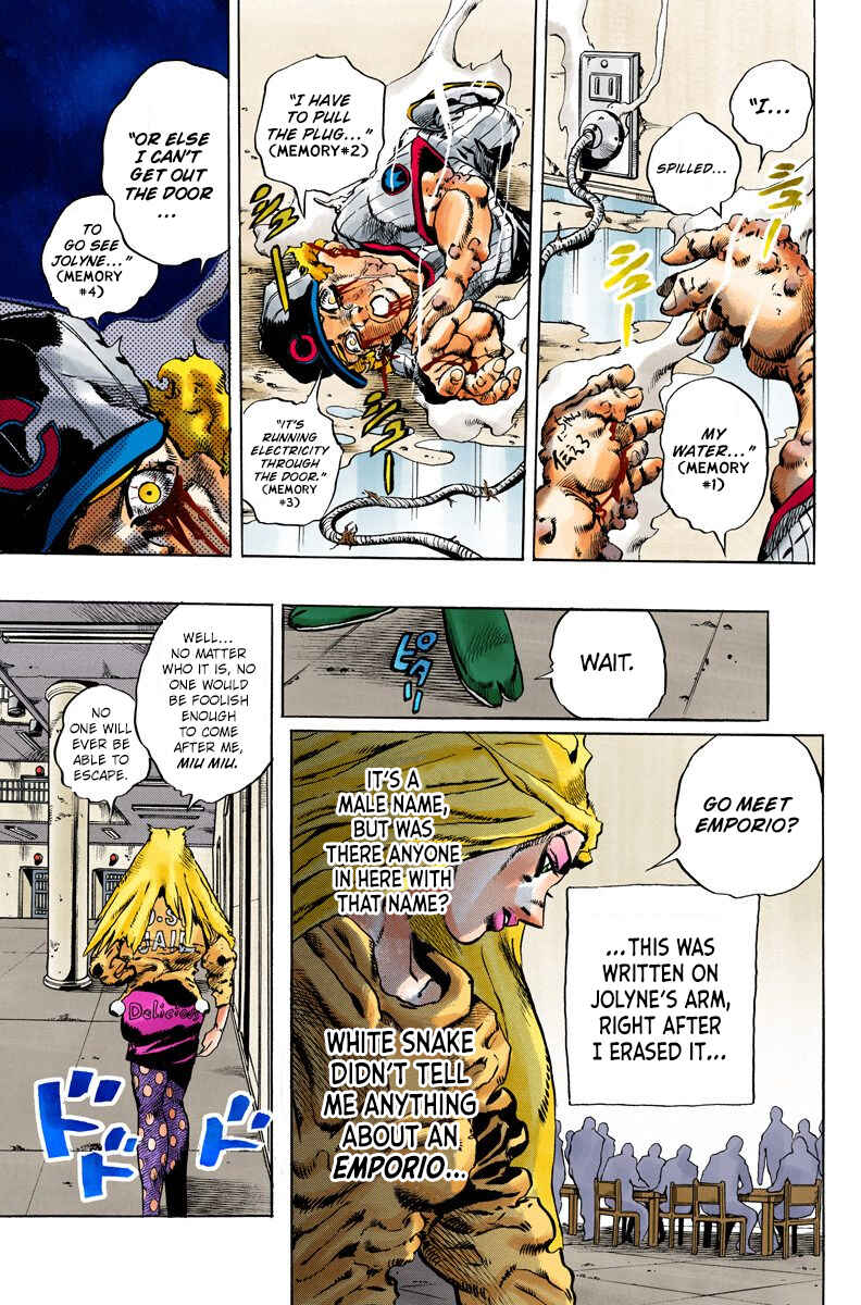 JoJo no Kimyou na Bouken: Part 6 - Stone Ocean Color-ban Chapter 98 - Page 19