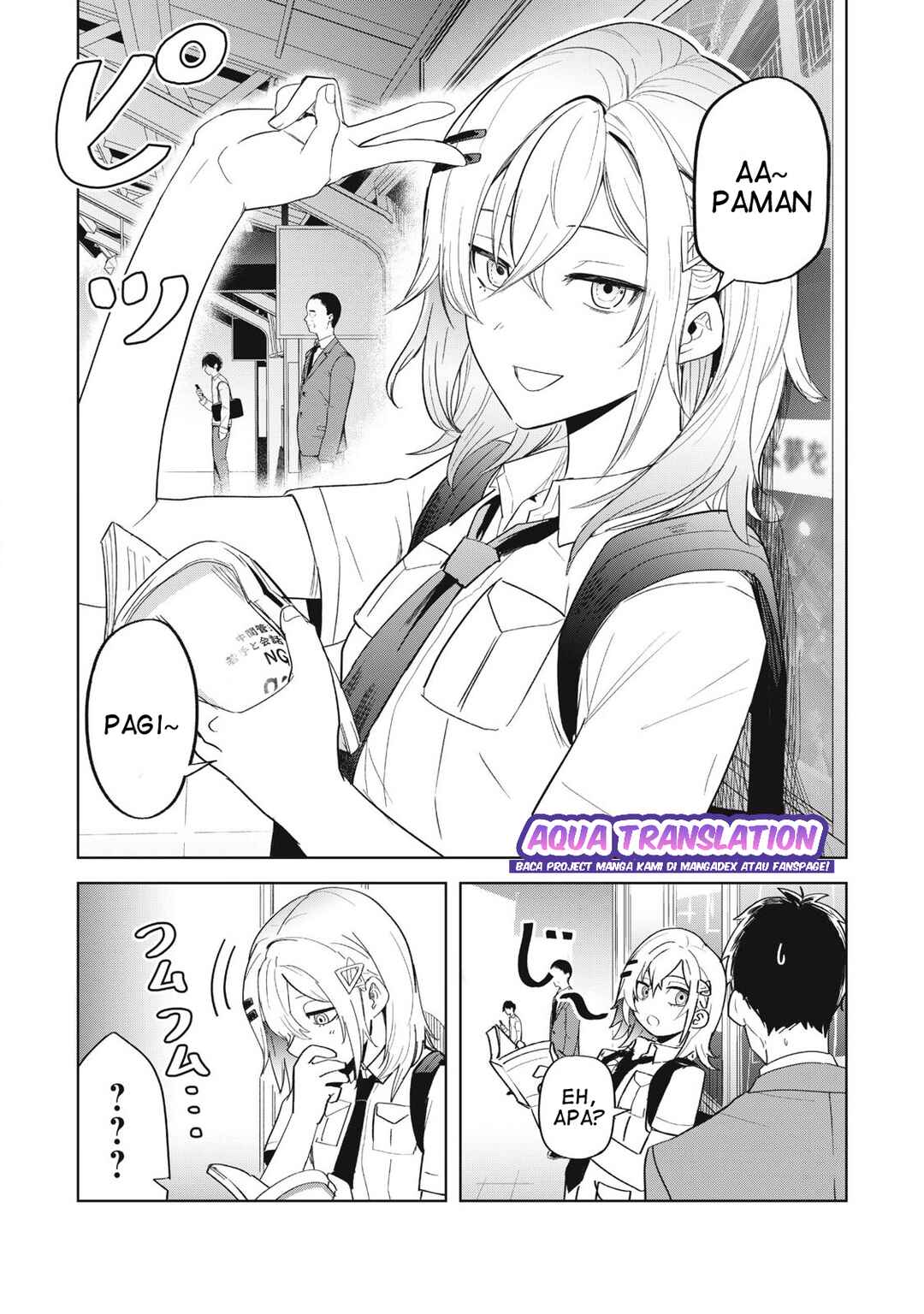 Asa no Tsuukin Densha de, Yatara to Hanashikakete Kuru Joshikousei. Chapter 4 - Page 3