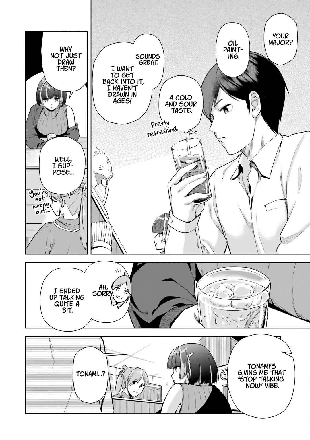 Tachinomi Izakaya de Kuudere Downer-kei Joshidaisei ga Tonari ni Kuru Hanashi Chapter 1 - Page 17
