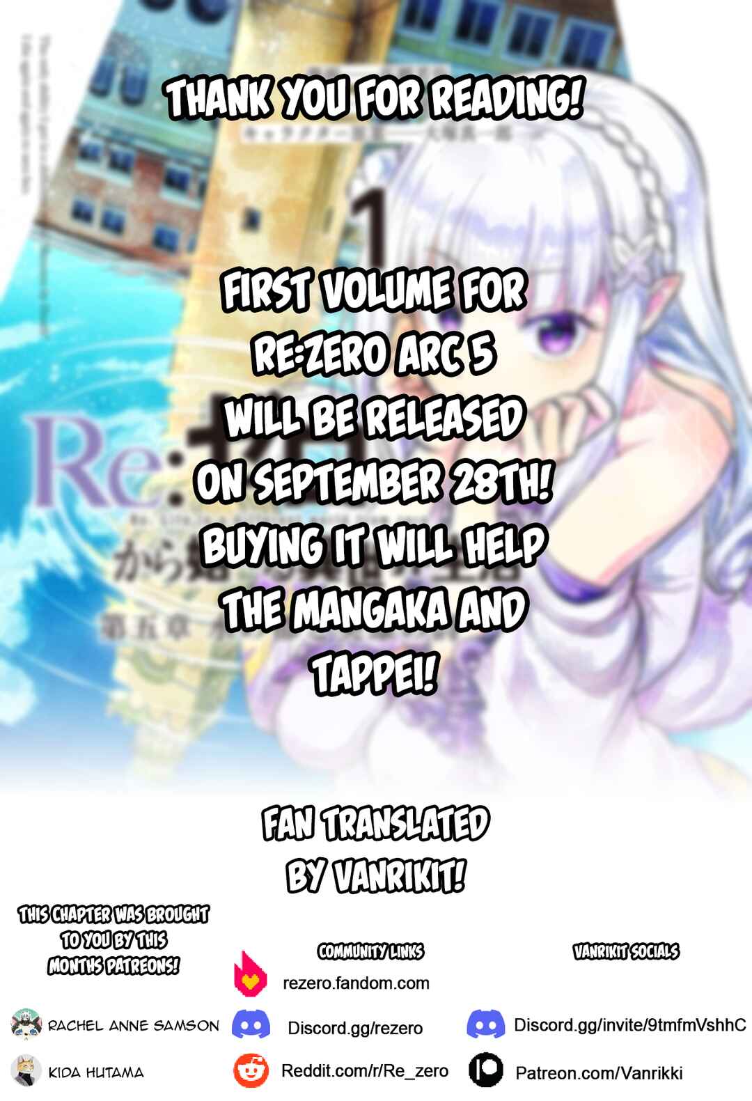 Re:Zero kara Hajimeru Isekai Seikatsu: Dai 5-shou—Mizu no Miyako to Eiyuu no Uta Chapter 8.1 - Page 10
