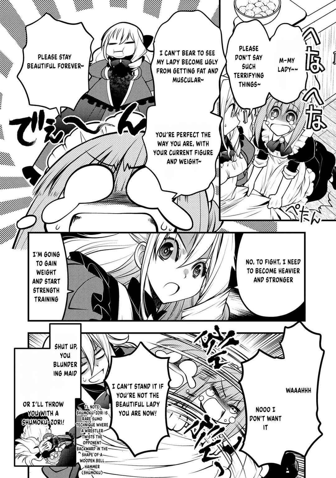 Oozumou Reijou ~Seijo ni Hirateuchi wo Kuratta Shunkan Sumou Budatta Zense wo Omoidashita Akuyaku Reijou no Watashi wa sute Neko Ouji ni Chanko wo Furumaitai Haadosukoidosukoi~ Chapter 5 - Page 11