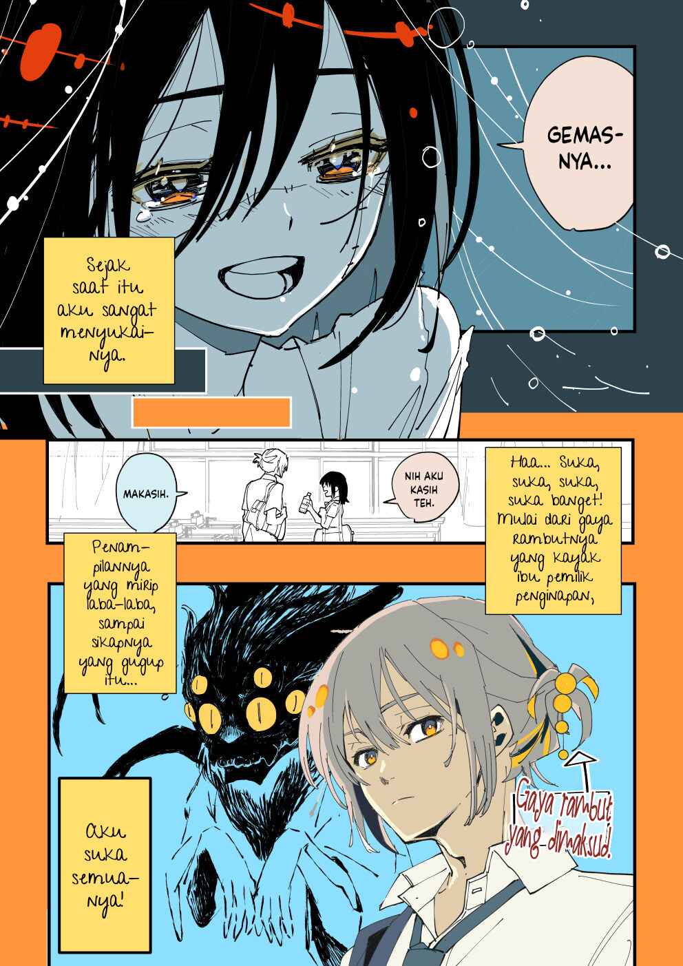 Shi ni Kake Shoujo to Kumo Ouji Chapter 1 - Page 7