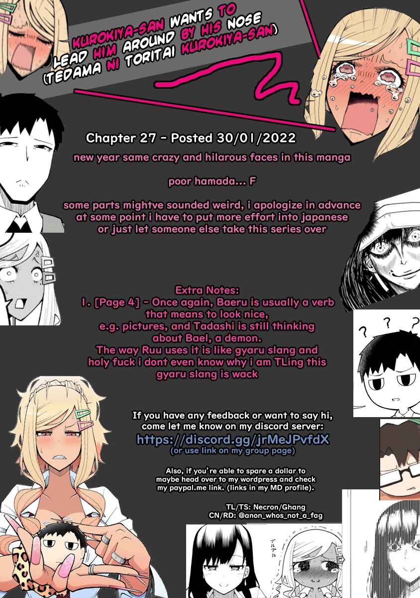 Tedama ni Toritai Kurokiya-san Chapter 27 - Page 19
