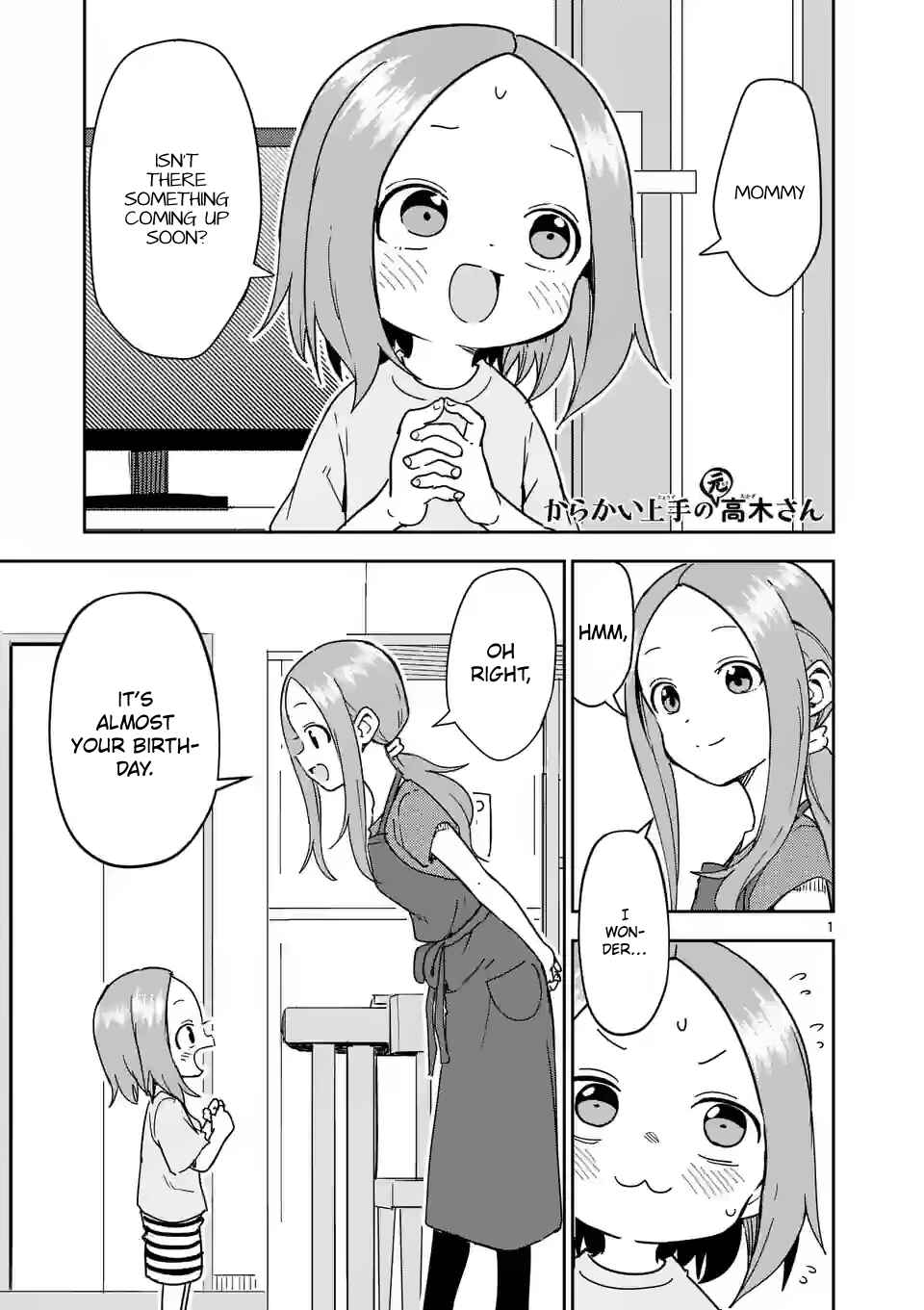 Karakai Jouzu no (Moto) Takagi-san Chapter 283 - Page 1