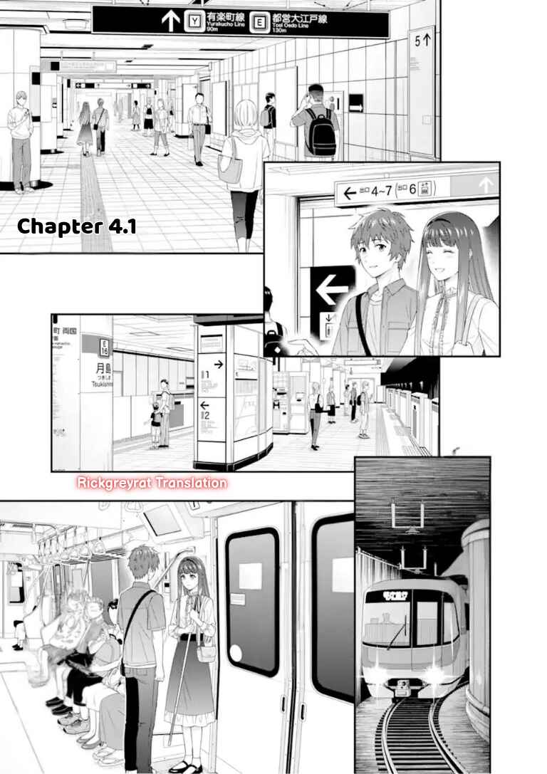 Toumei na Yoru ni Kakeru-kun to, Me ni Mienai Koi wo Shita. Chapter 4.1 - Page 2