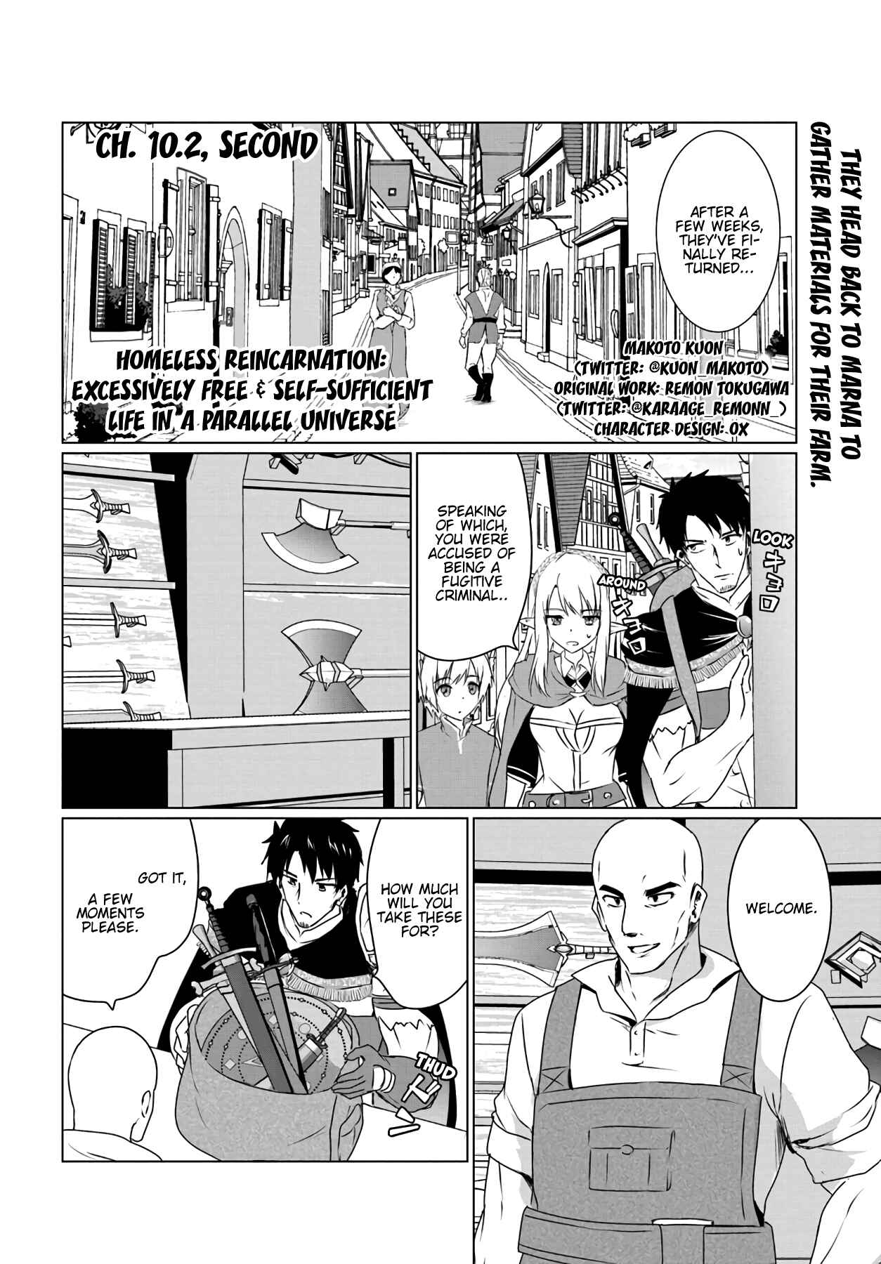 Homeless Tensei: Isekai de Jiyuusugiru Jikyuujisoku Seikatsu Chapter 10.2 - Page 2